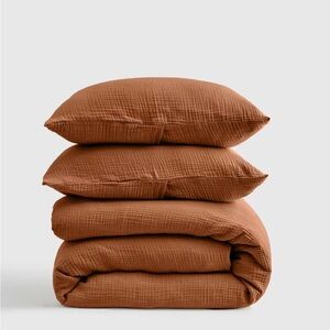 Quince Organic Airy Gauze Duvet Cover